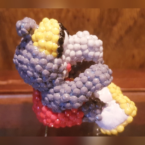 1986 Muppet Babies Gonzo Figure Beaded Upcycled Hand Crafted McDonald's Toy - Picture 5 of 10